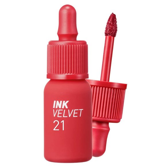 Peripera Ink the Velvet Lip Tint High Pigment Color, Longwear, 21 VITALITY CORAL - Picture 1 of 4